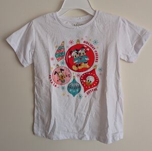 3/15$ Disney White Holiday Cheer Kids T-Shirt
